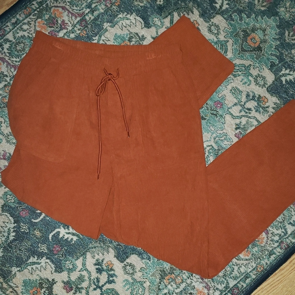 Rust Corduroy Pants